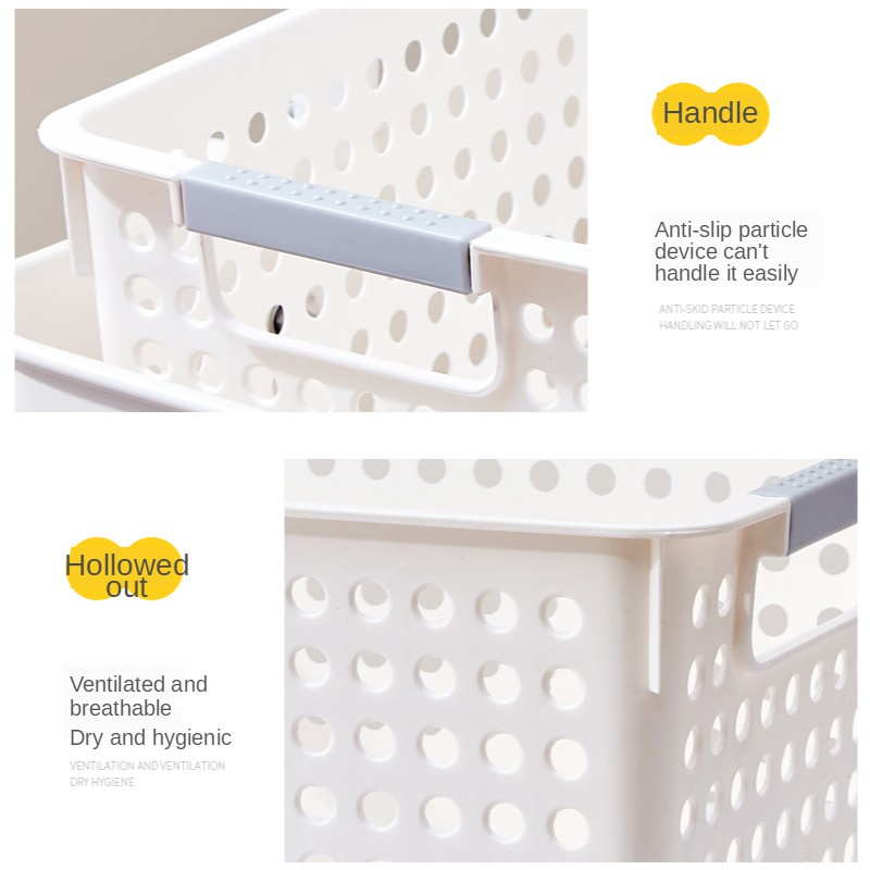 Rak Troli Keranjang Trolley Organizer Bayi Baru Lahir Organizer Dengan Keranjang Lebar 3-Tier Keranjang Utilitas Kamar Tidur