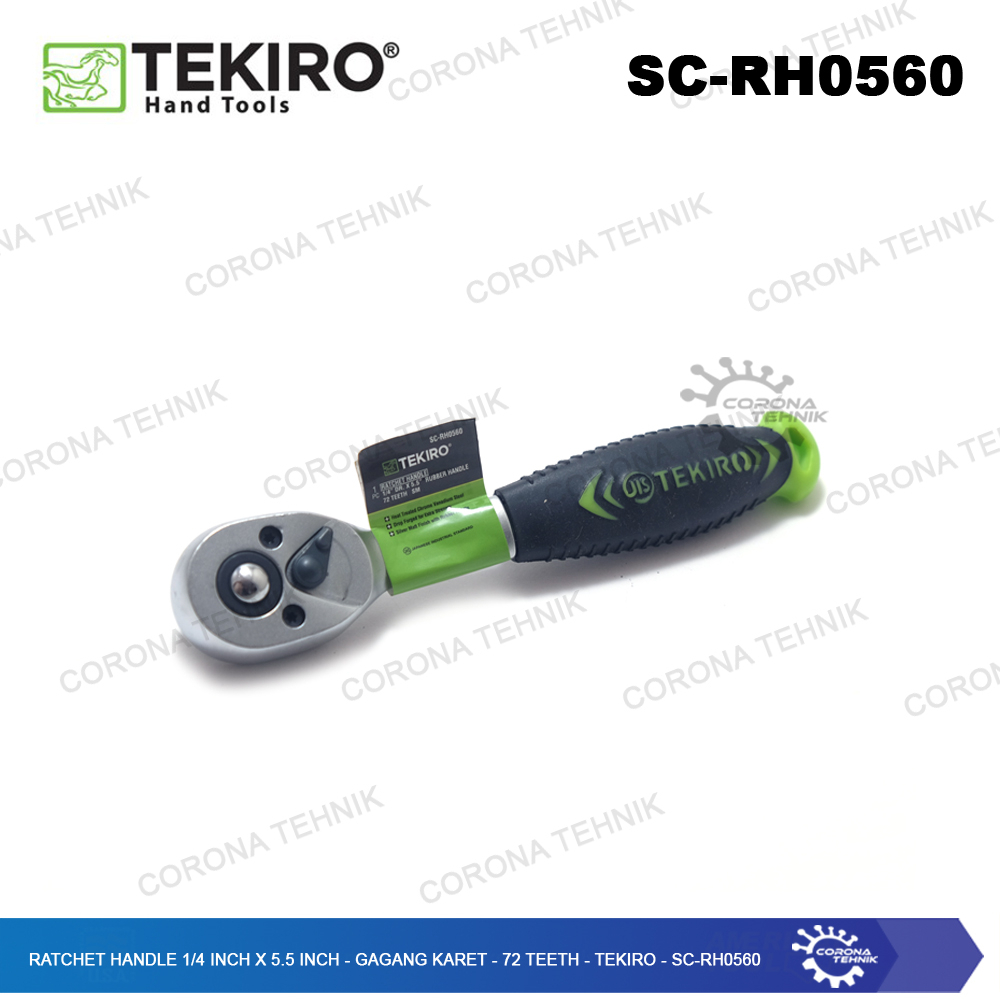 SC-RH0560 - Ratchet Handle 1/4 Inch DR x 5.5 Inch 72 Teeth Karet Tekiro