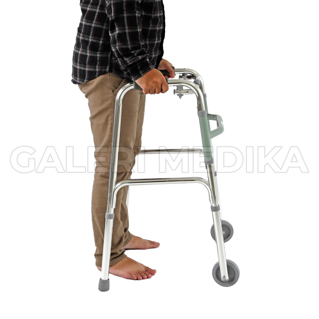 Walker Alat Bantu Jalan dengan Roda GEA FS912L / FS 912 L / FS-912L