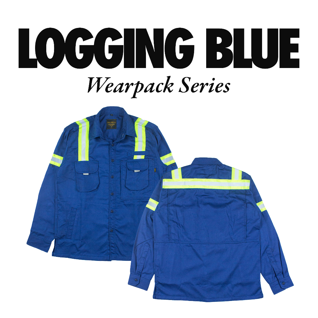 LOGGING WEARPACK BLUE, Kemeja Panjang / Kemeja Kerja by ENGINEER