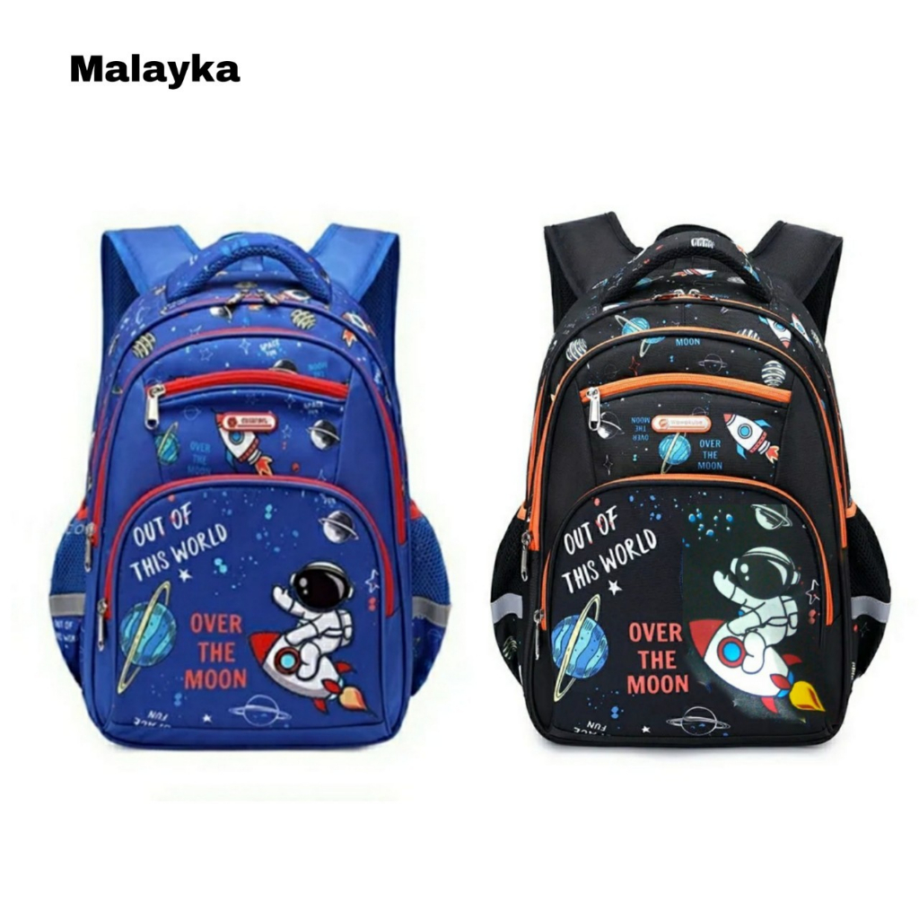 Tas Sekolah SD SMP SMA Ransel Baru Anak Laki laki Astronot Tas Punggung Mode Tas Kartun Laki laki