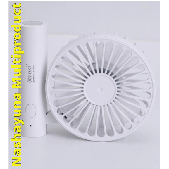 KIPAS ANGIN MINI/PORTABLE RECHARGEABLE FAN AOKI AK-105C SMART LIVING LITHIUM BATTERY 1200MAH MICRO USB