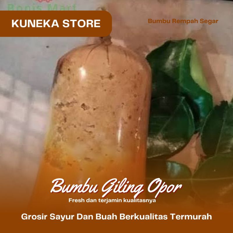 

BUMBU OPOR GILING BUMBU DAPUR BUMBU MASAK PRAKTIS SEGAR