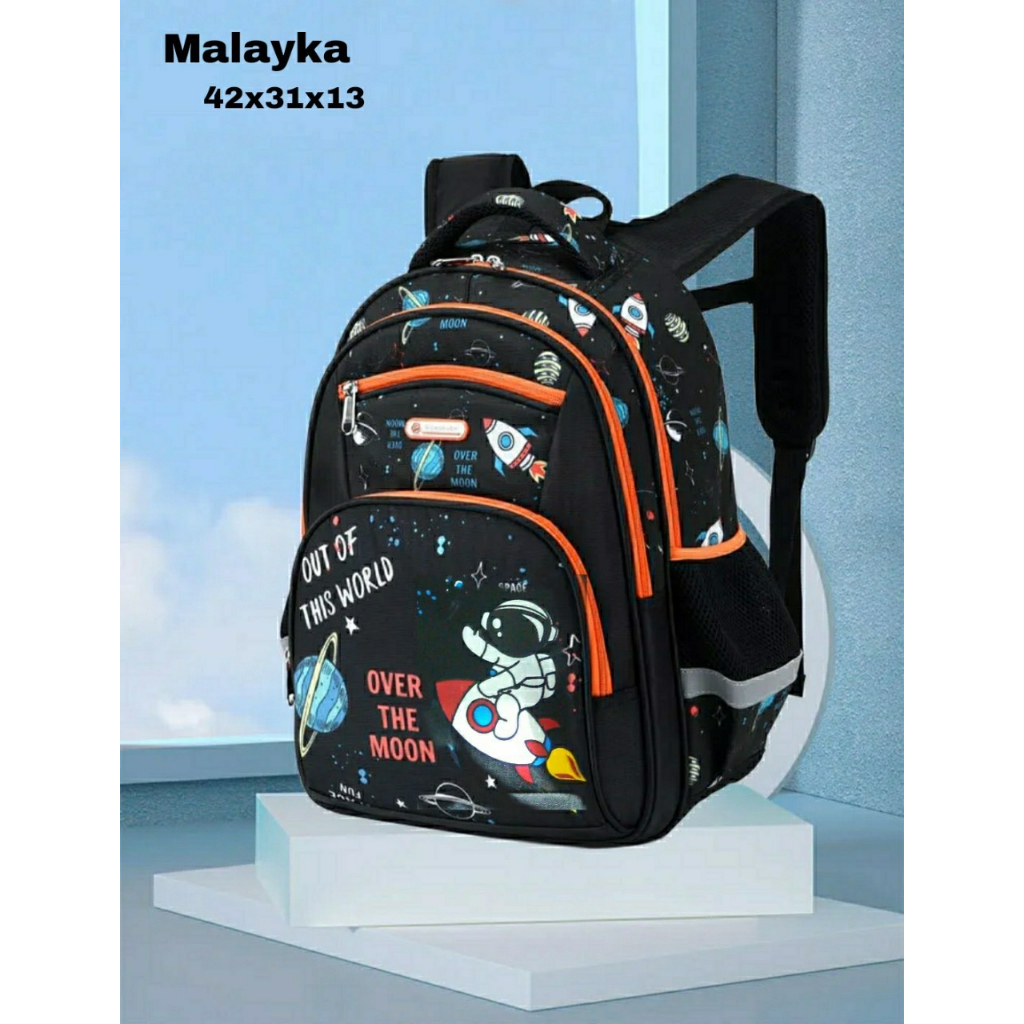 Tas Sekolah SD SMP SMA Ransel Baru Anak Laki laki Astronot Tas Punggung Mode Tas Kartun Laki laki