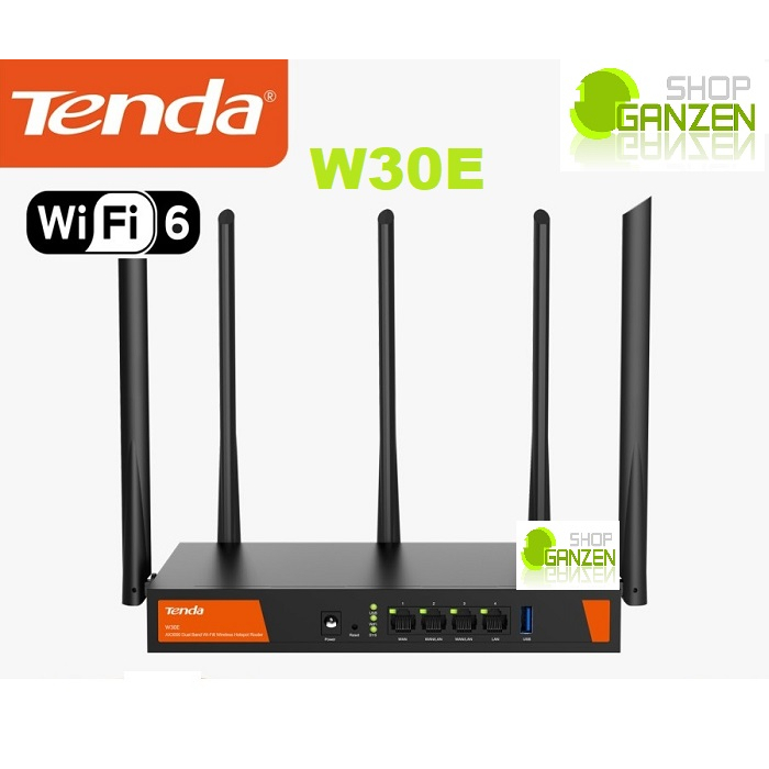 Tenda W30E AX3000 Dual Band WiFi-6 Wireless Hotspot Router