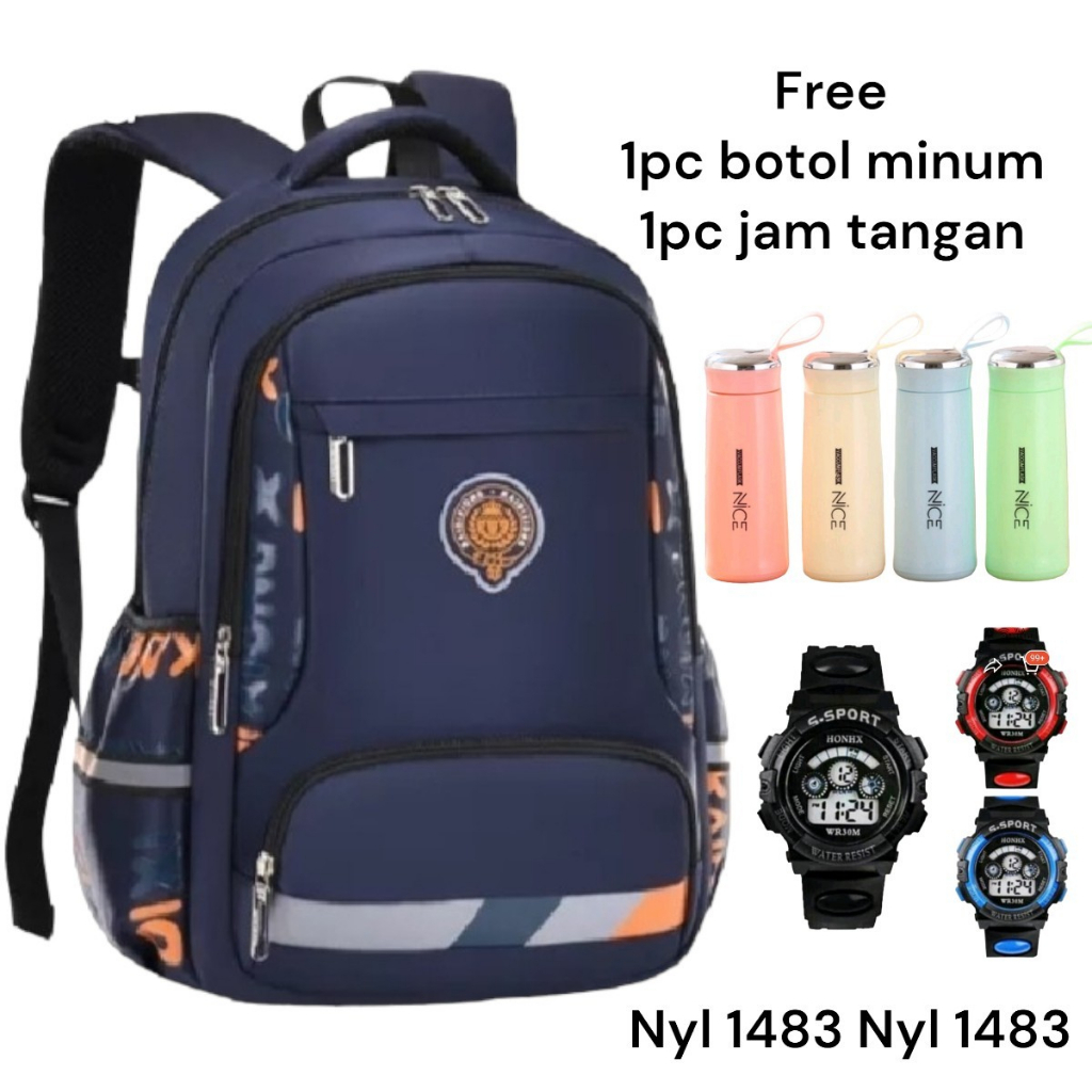 Tas Ransel Anak Sekolah SD SMP 3in1 / Tas Ransel Anak Laki-Laki / Tas Ransel Anak Terbaru 2022 / Tas Ransel Anak Murah Bisa Bayar Ditempat ( COD )