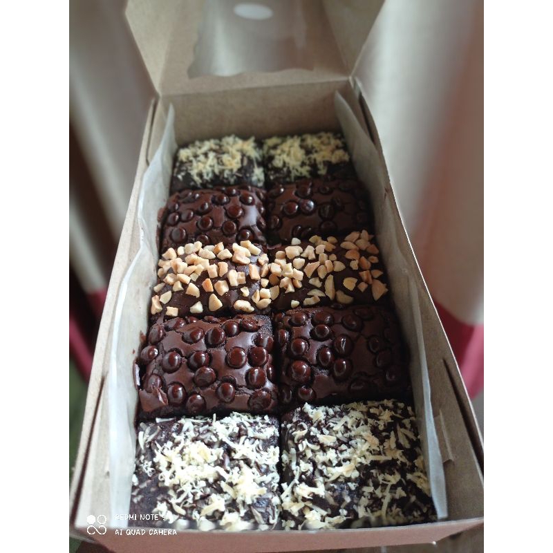 

Brownies chewy mini sekat ukuran 20×10