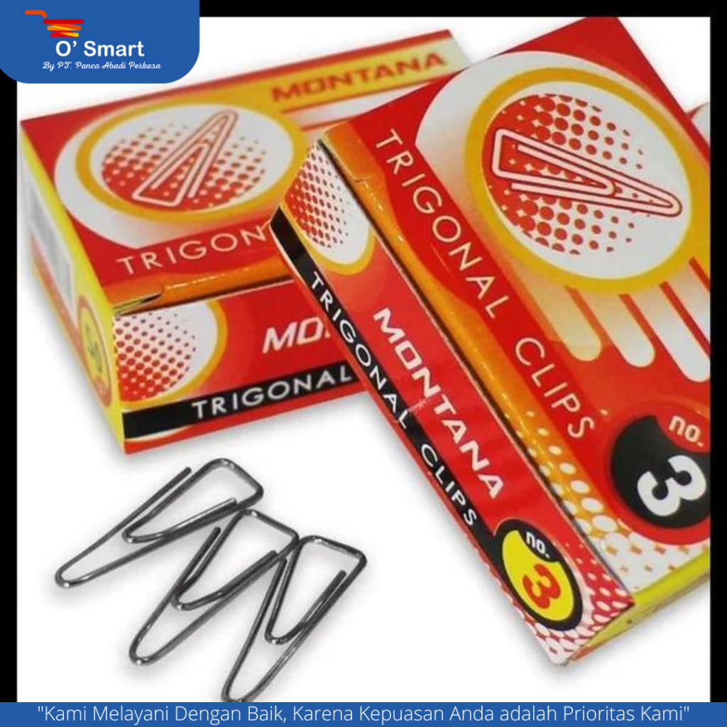 

MONTANA Trigonal Clip / Paper Clip / Penjepit Kertas No.3
