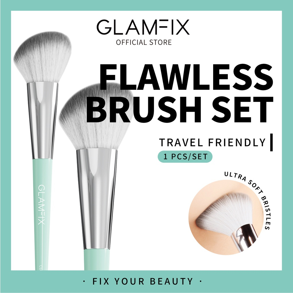 GLAMFIX Flawless Contour Brush Make Up 1 Pcs _ Kuas Make Up | GLAM FIX Alat Kecantikan Makeup by YOU