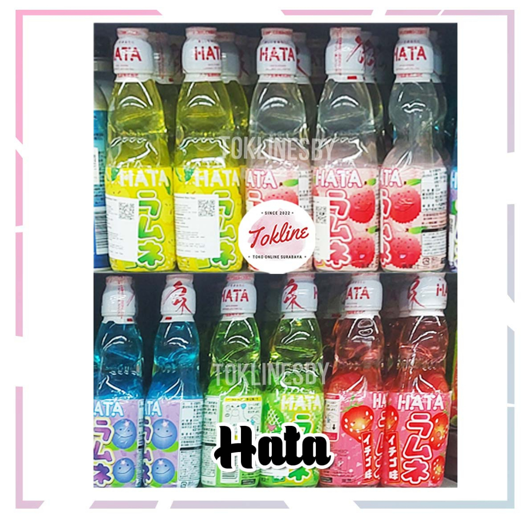 

[ 1 Paket isi 6 ] HATA SOFT DRINK RAMUNE 200ML MINUMAN SODA PERASA ASLI JEPANG