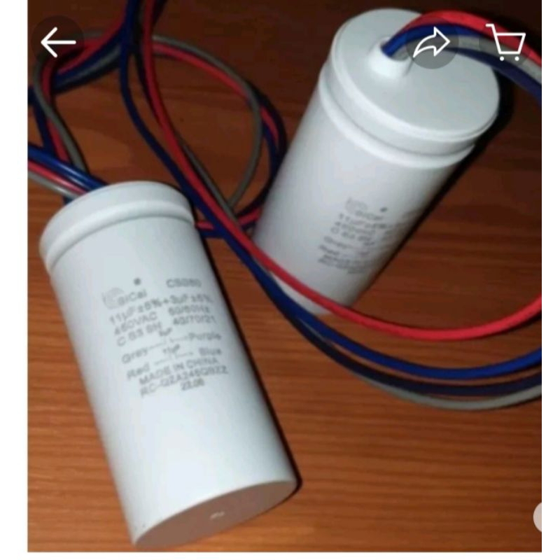 kapasitor MESIN CUCI Sharp 3+11
