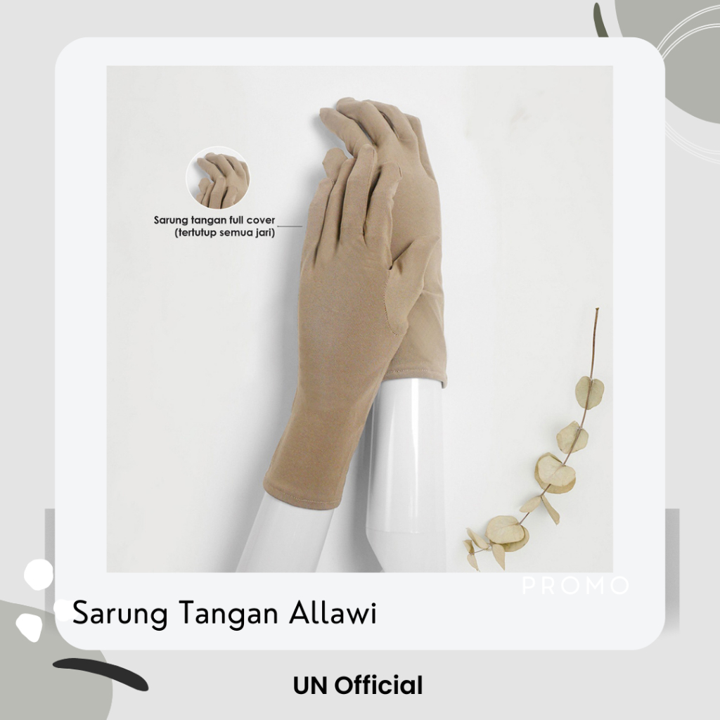 Sarung Tangan Allawi Muslimah Fullfinger / Manset Alawi