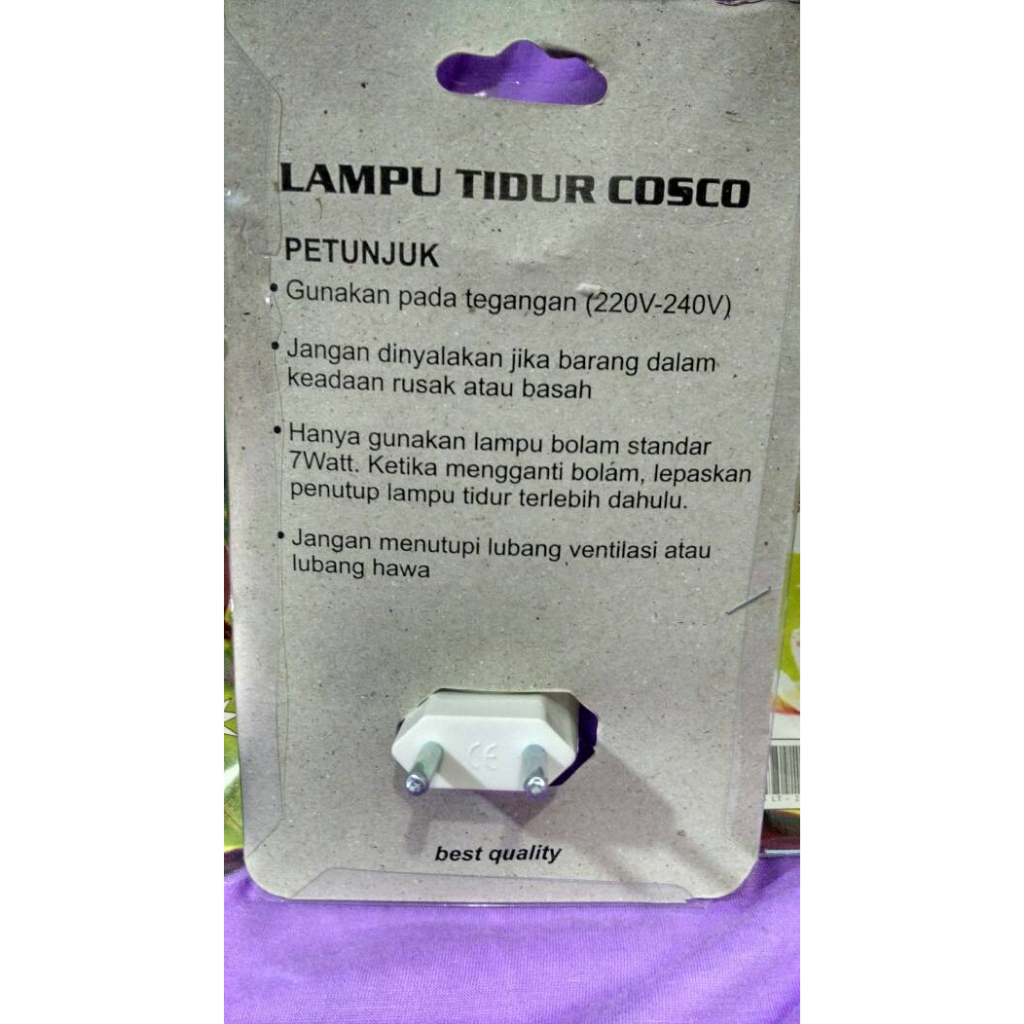 Barangunik2021 -Lampu Tidur Cosco  Hemat Listrik 7Watt Lampu Dinding / Mini Lamp Cosco