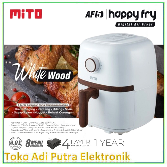 MITO AF5 Digital Air Fryer 4 Liter Happy Fry