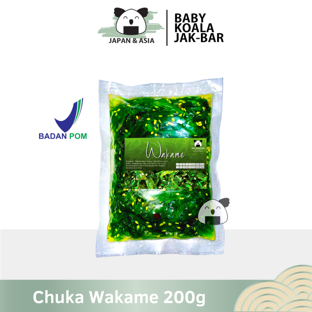 

CHUKA WAKAME Salad Rumput Laut 200 g | Seaweed Seasoned Salad Frozenn.