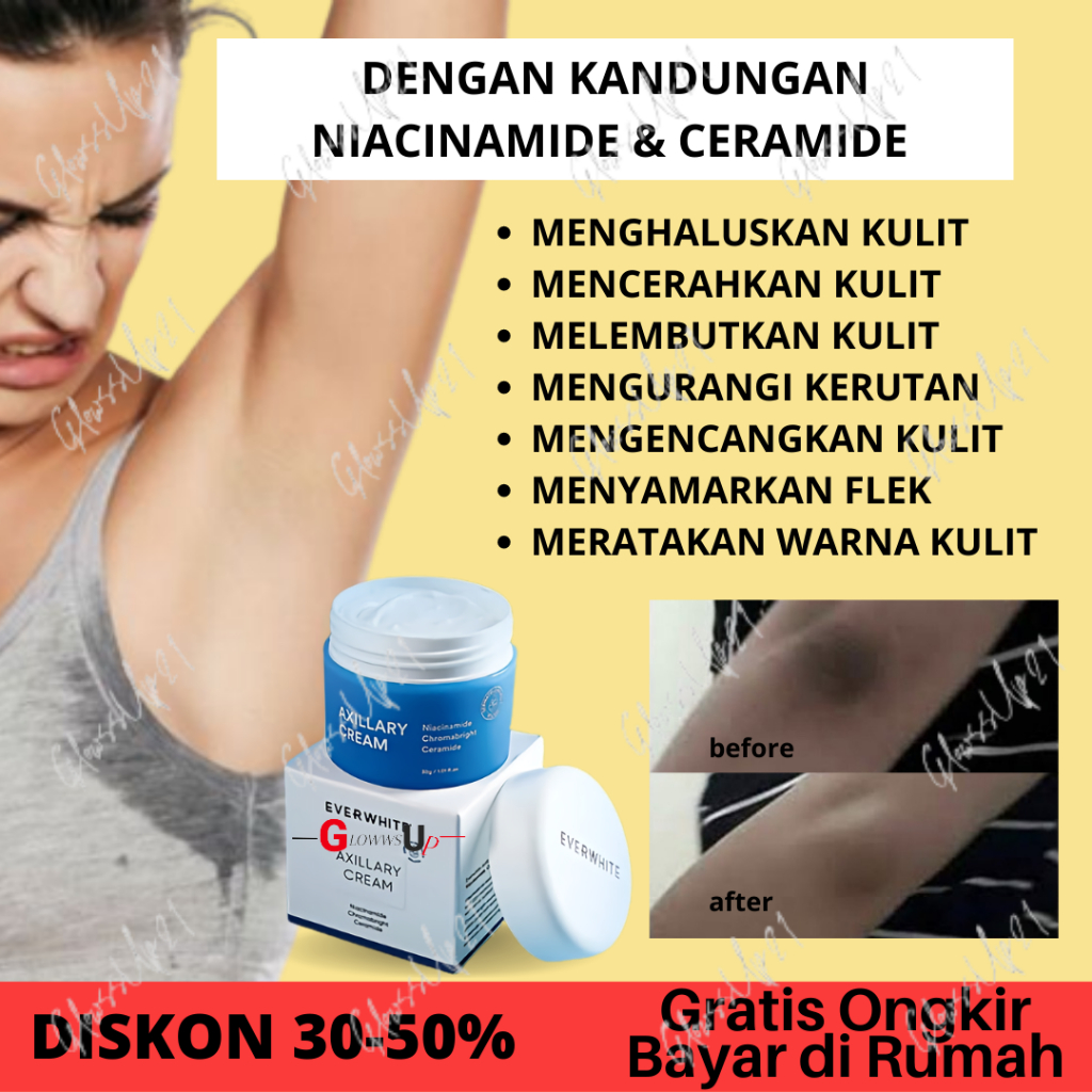 CREAM PEMUTIH KETIAK ORI - EVER WHITE AXILLARY CREAM 15GR ORIGINAL