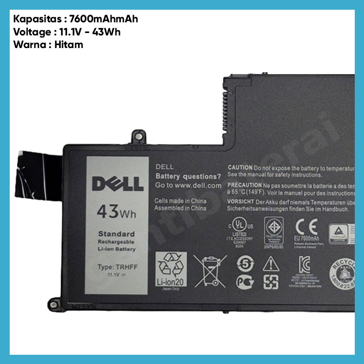 Baterai Dell 14-5442 5445 5000 5447 TRHFF P39F P49G Original