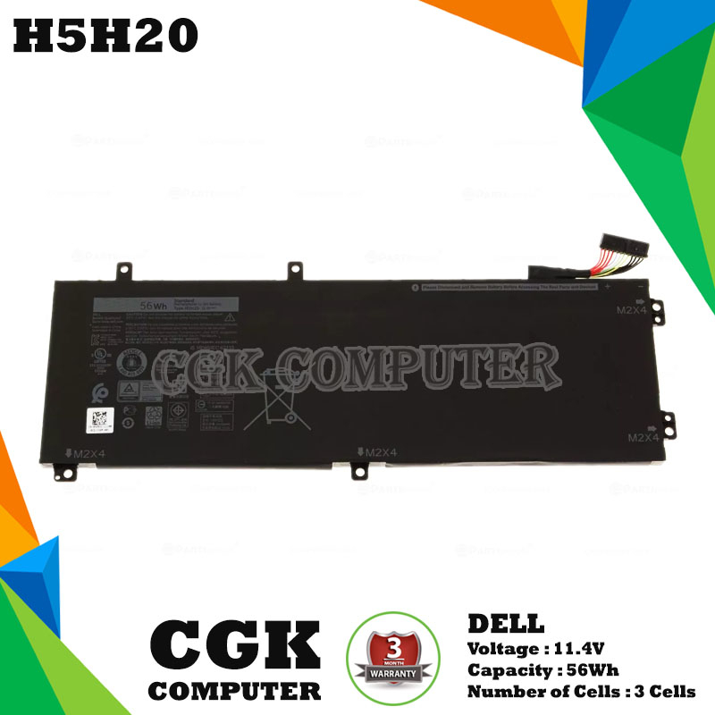Baterai Laptop Dell H5H20 for Dell Precision 5520 M5520 5530