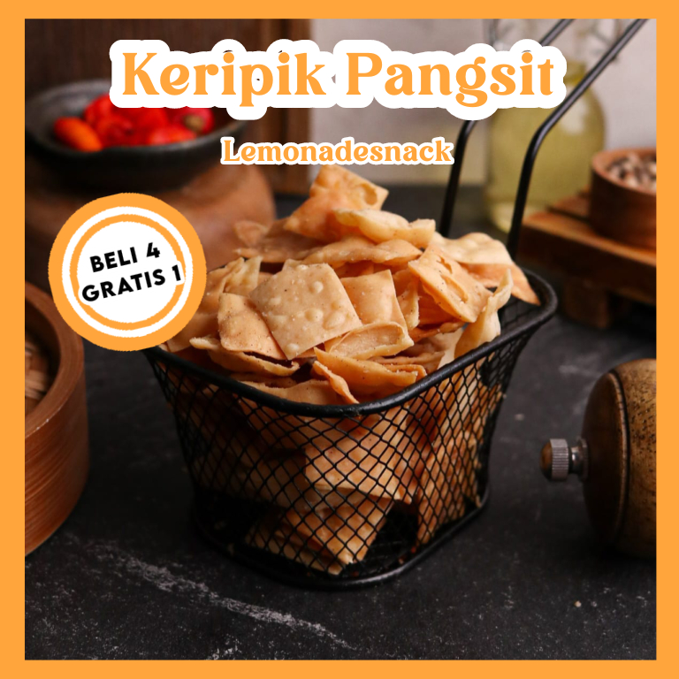 

PROMO KERIPIK PANGSIT BELI 4 GRATIS 1