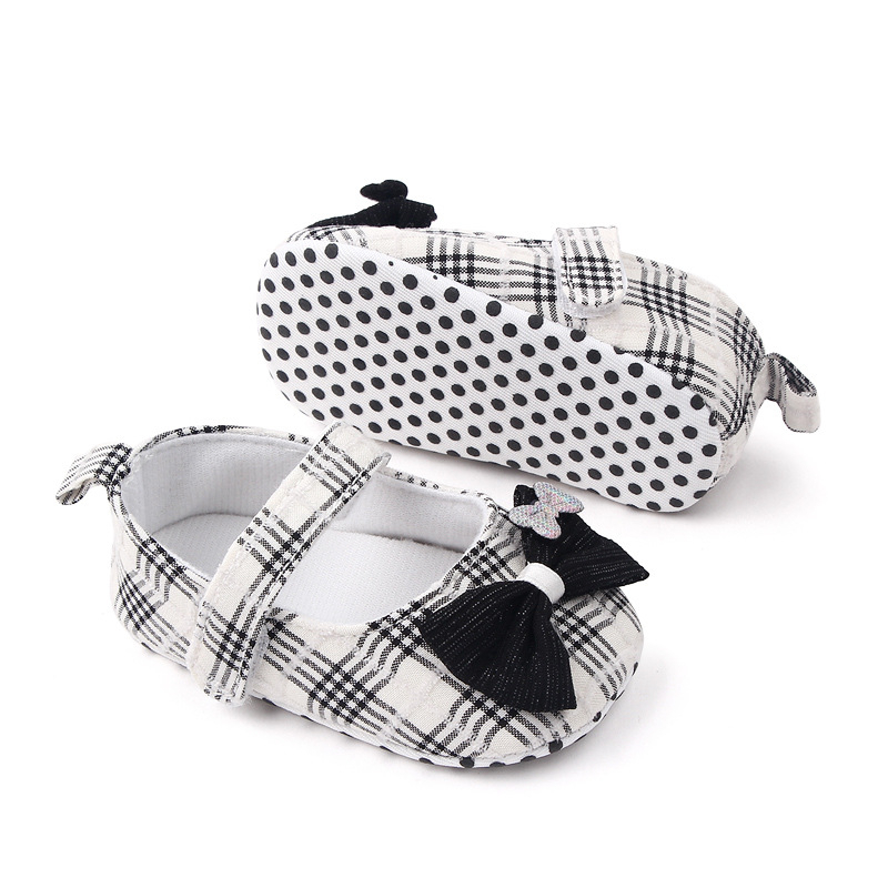 babyfit CHECKERED RIBBON sepatu prewalker anak perempuan flat shoes import beby girl shoes mb-0511