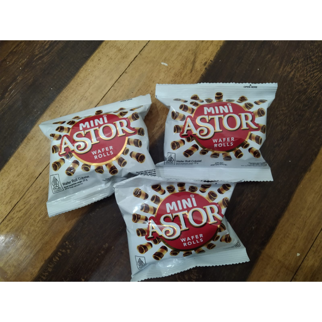 

MINI ASTOR WAFER ROLL 20 GRAM MAKANAN RINGAN BISKUIT COKLAT KUE KERING CEMILAN SNACK ENAK JAJANAN MURAH