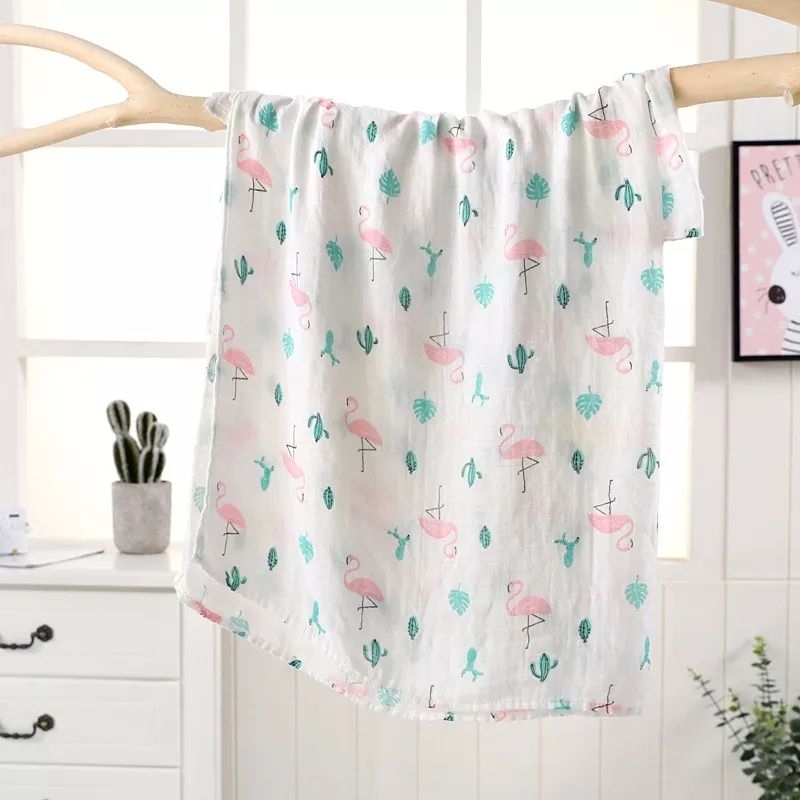 Bedong bayi muslin / bedong selimut bayi terlaris