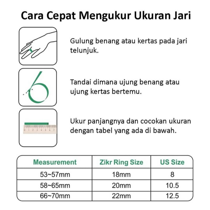 iQibla Zikr Ring Alloy dengan Box Charging Case