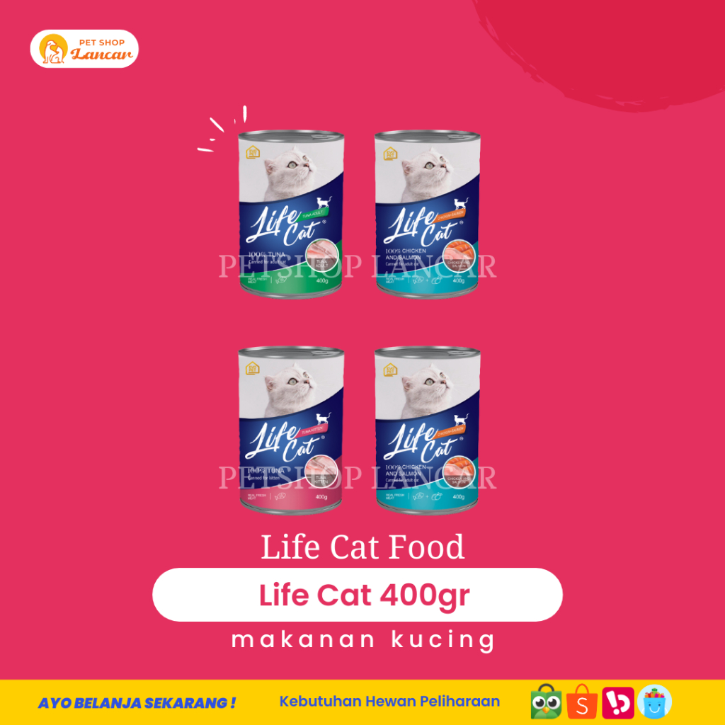 Makanan Kucing Life Cat 400 Gram - Wet Food