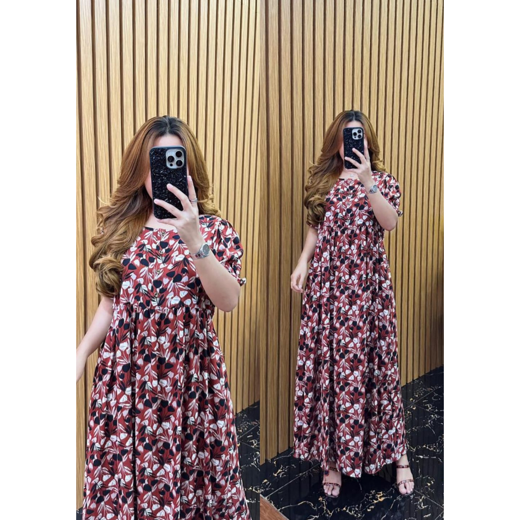 Viena  Dress by DST/dress lengan pendek adem