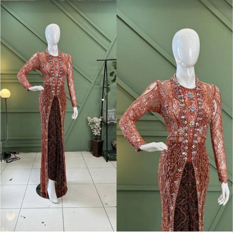 KEBAYA AKAD ELISAB MEWAH BEREKOR//KEBAYA WEDDING PENGANTIN TERBARU