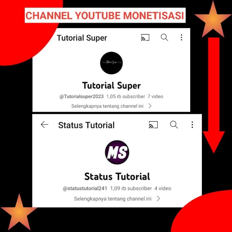 Youtube Channel 1K Subscriber Monetisasi