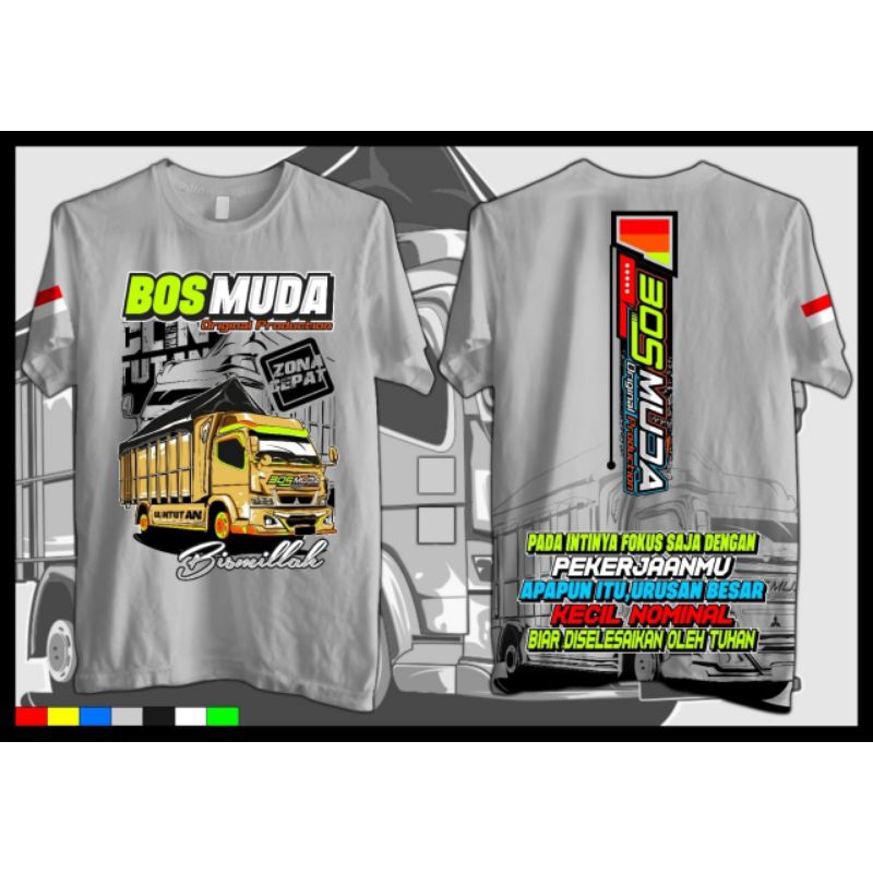 kaos bos muda || kaos truk bos muda murah