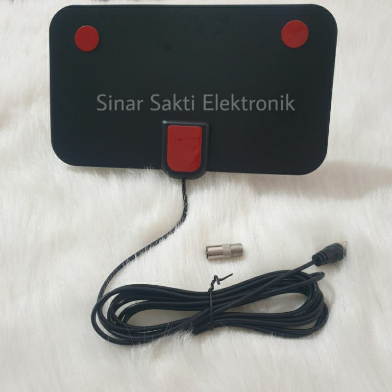 Antena TV Digital Taffware Booster Indoor Dalam Anten Tempel Dinding Antene Analog