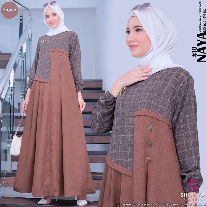 [READY] SHEHSA • NAYA BY SHOFIYA GAMIS DRESS BARU CANTIK FASHION MUSLIM