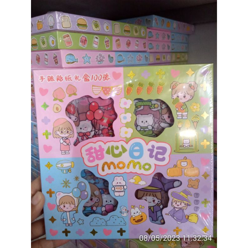 

Stiker Momo Rainbow/Mix 4 Warna Terbaru