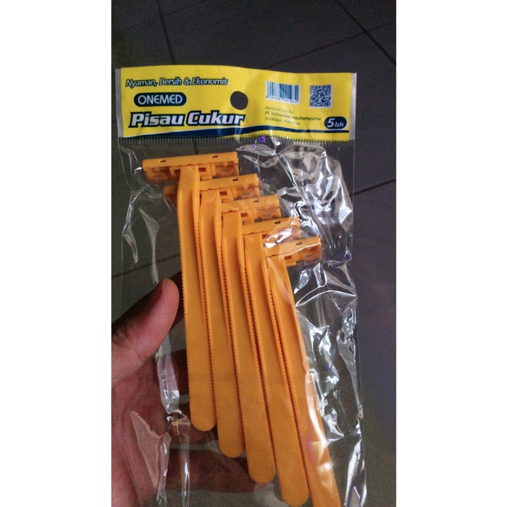 Pisau Cukur Kuning Onemed isi 5pcs