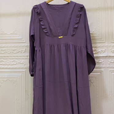 DRESS GAMIS POLO LINEN RENDA V &quot;LESTI&quot;