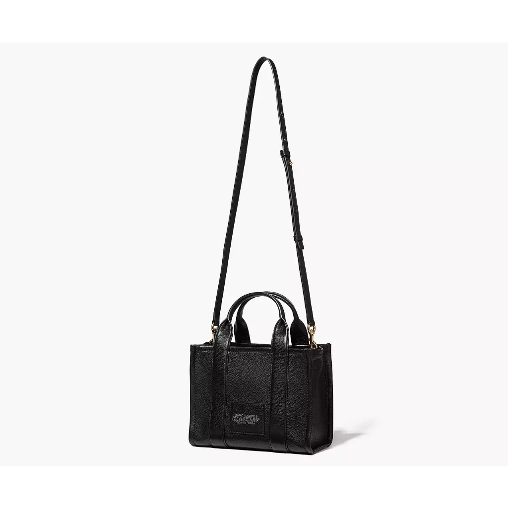 Mrc Jacobs Traveler Mini Leather Tote Bag Black (26 x 21 x 13)