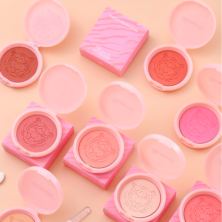 LAMEILA Tiger Blush On Free Kuas Palette Matte Anti Air Tahan Lama LA221 5186