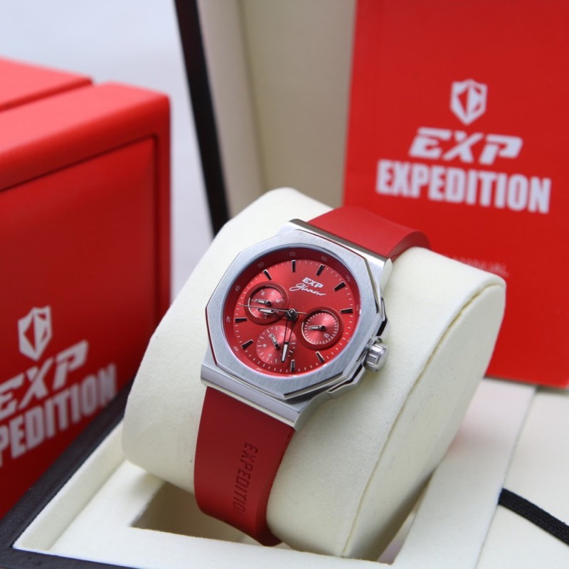 JAM TANGAN WANITA EXPEDITION Exp 6816 / E6816 RUBBER ORIGINAL