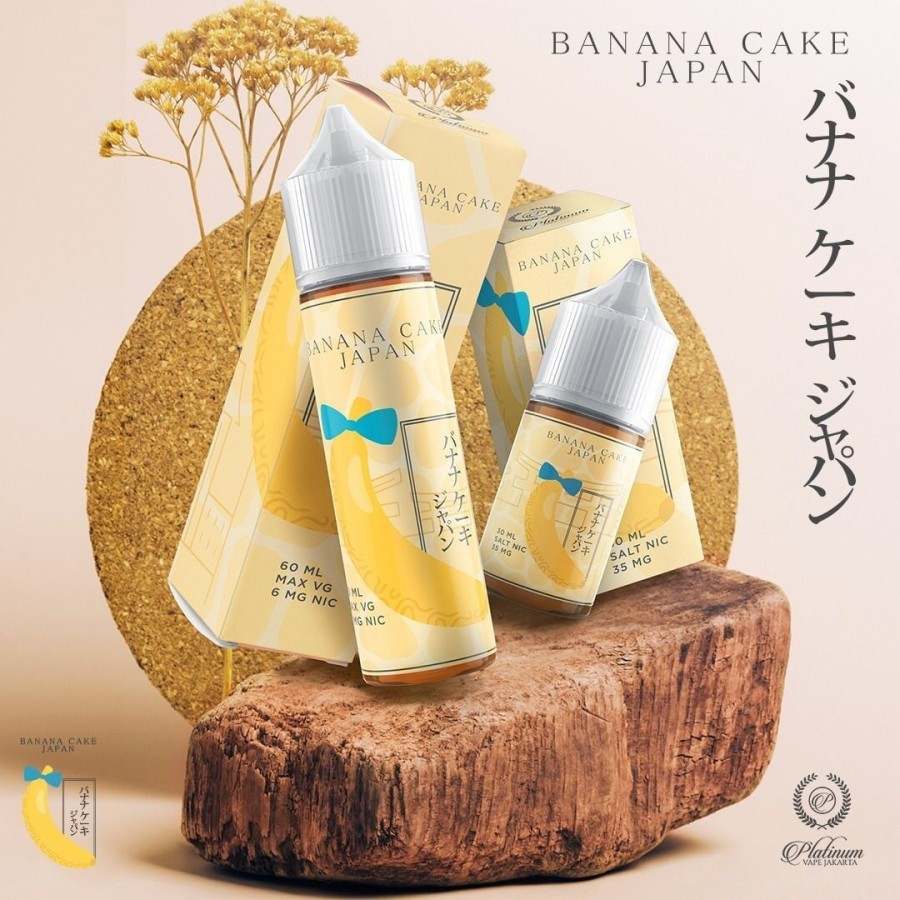 SALT BANANA CAKE JAPAN BY PLATINUM VAPE 30MG 30ML