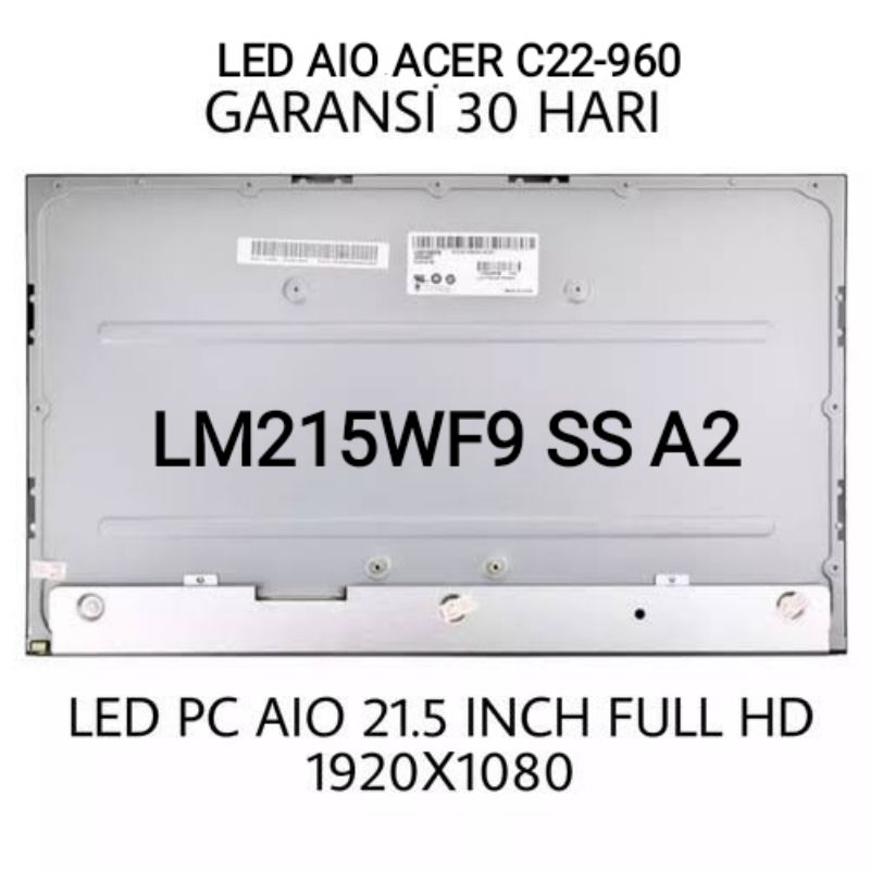 LED LCD ALL IN ONE ACER C22-960 LM215WF9 C22-1650 SS A2