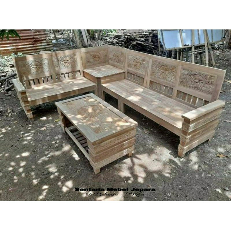 Kursi Sudut Minimalis Jati Robbot, Kursi Tamu Sudut Minimalis, Kursi Tamu Sudut Minimalis, Kursi Sud