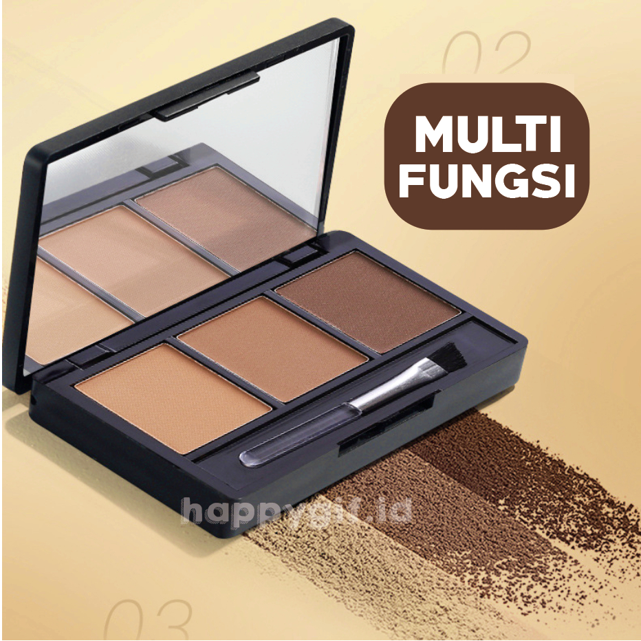 LAMEILA 3 in 1 Color Eyebrow Powder Multi Fungsi Bedak Alis LA224 5228