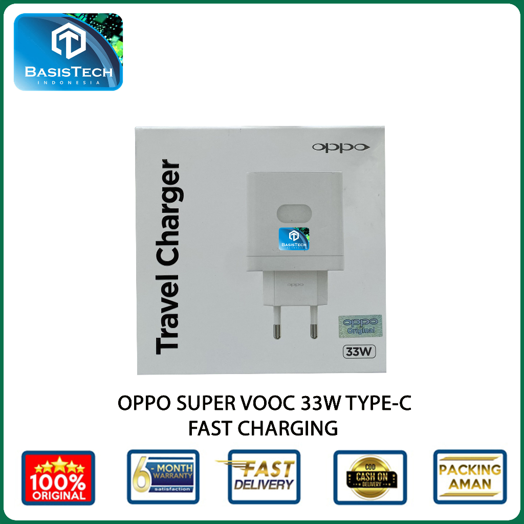 CHARGER OPPO TYPE C 33W SUPER VOOC ORIGINAL HIGH QUALITY