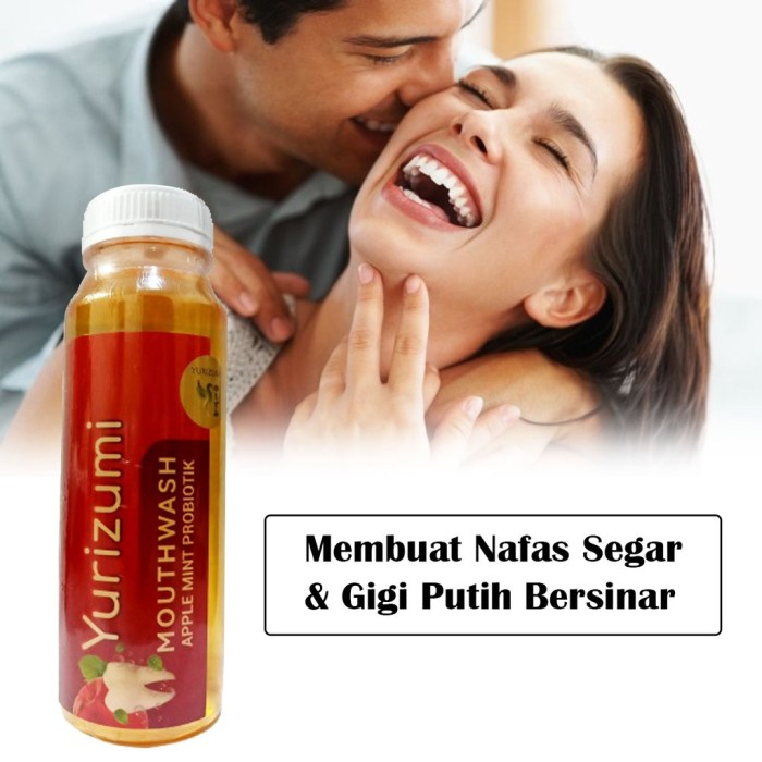 HS BPOM YURIZUMI MOUTHWASH APPLE MINT BPOM OBAT KUMUR PROBIOTIK NAFAS SEGAR PEMUTIH GIGI