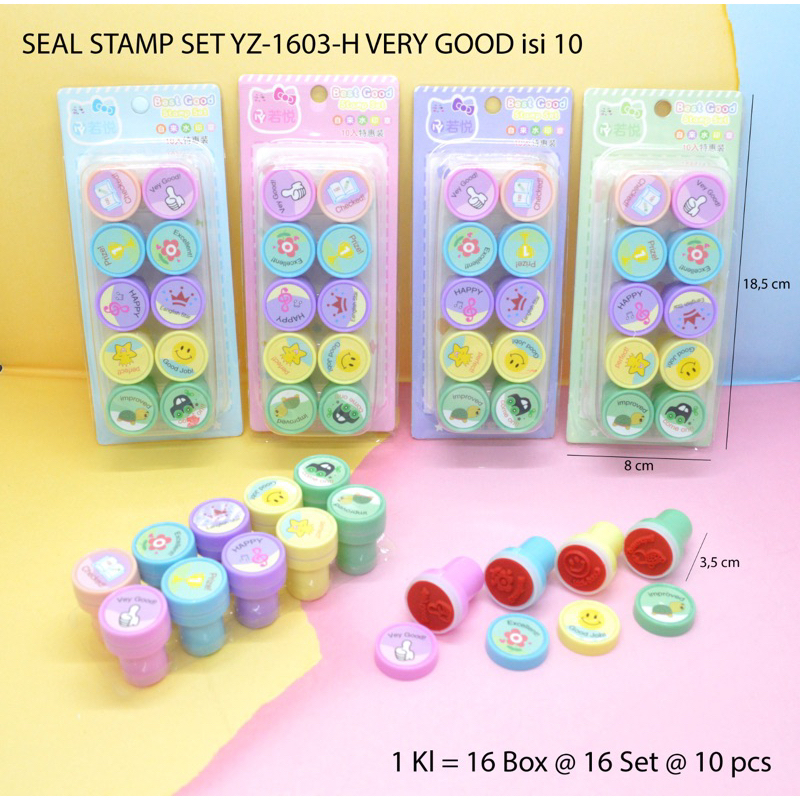 

stempel / seal stamp set motif very good isi 10