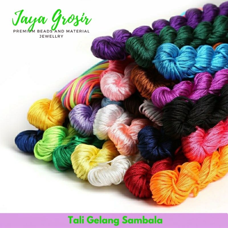 Bahan Gelang Tali Giok Cina nilon Shambala 1mm 22m
