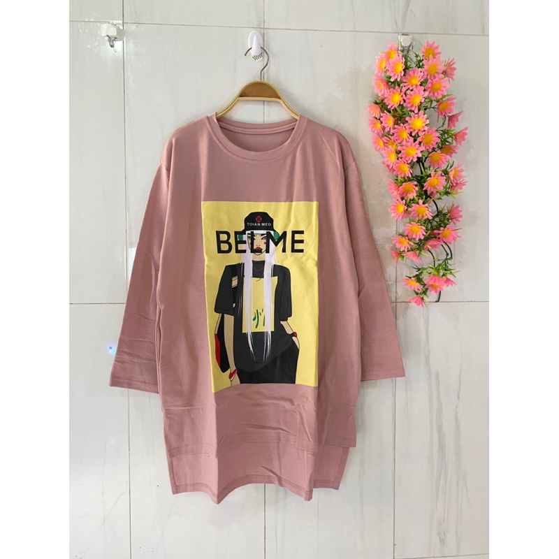 tunik kaos siku kaos tumblr kaos print kaos oversize kaos jumbo