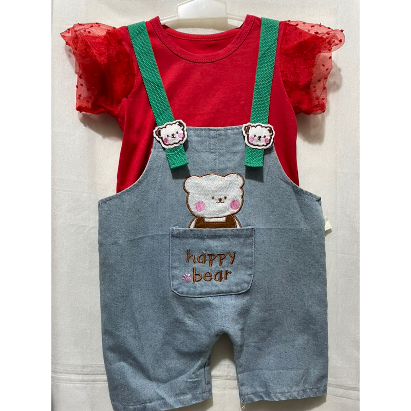 Overall anak import jeans / Jumsuit import / Baju kodok anak / pakaian perempuan Lengan Balon